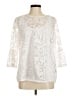 Ruby Rd. Ivory 3/4 Sleeve Blouse Size M - photo 1