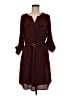 Mossimo 100% Polyester Burgundy Casual Dress Size L - photo 1