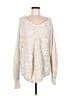 Free People 100% Cotton Ivory Pullover Sweater Size M - photo 1