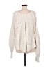 Free People 100% Cotton Ivory Pullover Sweater Size M - photo 2