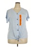 Weatherproof Blue Short Sleeve Henley Size XXL - photo 1