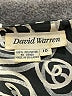 David Warren 100% Polyester Graphic Silver Cocktail Dress Size 10 - photo 7