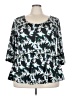 Jete Black 3/4 Sleeve Blouse Size 3X - photo 1