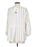 Fever 100% Rayon Ivory 3/4 Sleeve Blouse Size S - photo 2