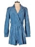 Day + Moon 100% Cotton Blue Romper Size S - photo 1