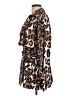 Shein 100% Polyester Animal Print Brown Coat Size 12 - photo 5