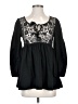 Forever 21 100% Cotton Black Long Sleeve Blouse Size S - photo 1