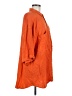 Sostanza Orange 3/4 Sleeve Button-Down Shirt Size M - photo 4
