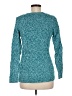 Lands' End 100% Cotton Tweed Teal Pullover Sweater Size M - photo 2