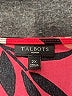 Talbots 100% Polyester Red 3/4 Sleeve Blouse Size 2X - photo 7