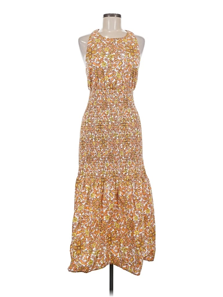 Pre-owned J.crew Collection Casual Dress In Gold