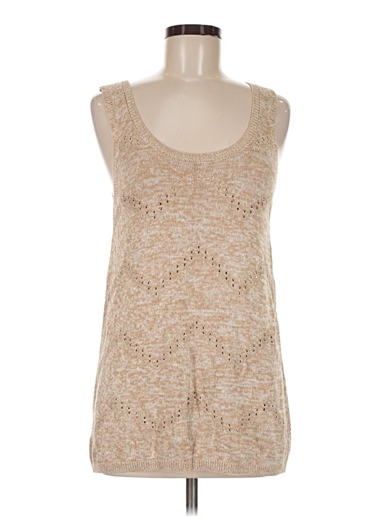 Pre-owned Unbranded Sweater Vest In Tan