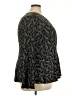 White Birch Black Long Sleeve Blouse Size 3X - photo 4