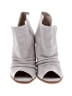 42 Gold 100% Leather Gray Ankle Boots Size 9 1/2 - photo 2