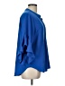 Vince Camuto 100% Polyester Solid Blue 3/4 Sleeve Blouse Size L - photo 4