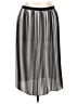 Eileen Fisher 100% Polyester Stripes Silver Casual Skirt Size M - photo 1