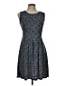Max Studio Paisley Blue Casual Dress Size L - photo 1