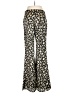 Sadie & Sage 100% Polyester Floral Gold Casual Pants Size M - photo 2