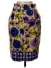 Baraschi 100% Polyester Print Purple Formal Skirt Size 2 - photo 2