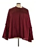BLOOMCHIC 100% Polyester Burgundy Long Sleeve Blouse Size 26 - photo 1