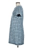 Ann Taylor LOFT Graphic Blue Casual Dress Size 6 - photo 5