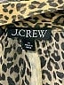 J.Crew 100% Cupro Animal Print Brown Long Sleeve Blouse Size 10 - photo 7