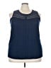 Carolyn Taylor Blue Sleeveless Blouse Size 3X - photo 1