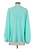 Adrienne Teal Long Sleeve Blouse Size S - photo 2