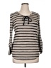 Pleione Gray 3/4 Sleeve Top Size XL - photo 1
