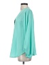 Adrienne Teal Long Sleeve Blouse Size S - photo 5