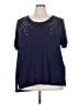 Apt. 9 Blue Short Sleeve Top Size 3X - photo 1