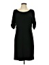 JBS Solid Black Casual Dress Size 10 - photo 1