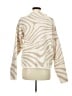 Express Animal Print Ivory Pullover Sweater Size M - photo 2