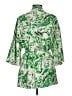 Zara Tropical Green Trenchcoat Size M - photo 2