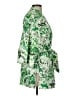 Zara Tropical Green Trenchcoat Size M - photo 4