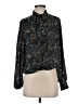 Evereve Paisley Black Long Sleeve Blouse Size S - photo 1