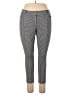 Ann Taylor LOFT Houndstooth Gray Green Casual Pants Size 10 - photo 1