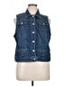 Chico's Solid Blue Denim Vest Size XL (3) - photo 1