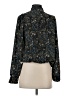 Evereve Paisley Black Long Sleeve Blouse Size S - photo 2