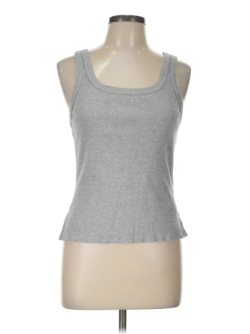 Madewell Premium Standard 02. The Heathered Essential Rib Tank (view 1)