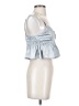 Urban Outfitters 100% Polyester Blue Sleeveless Blouse Size S - photo 4