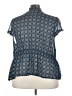 Lane Bryant 100% Polyester Blue Short Sleeve Blouse Size 26 - 28 Plus - photo 2