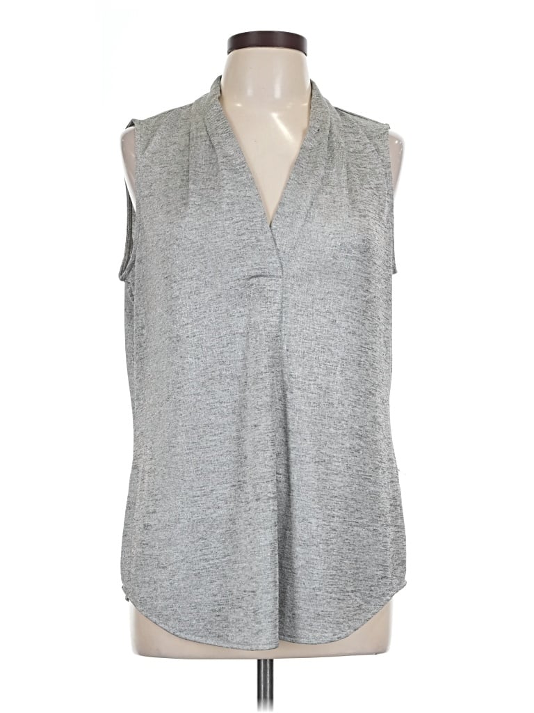 Pre-owned Calvin Klein Sleeveless T-shirt In Gray