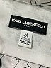 Karl Lagerfeld Paris Print Silver Long Sleeve Blouse Size L - photo 7
