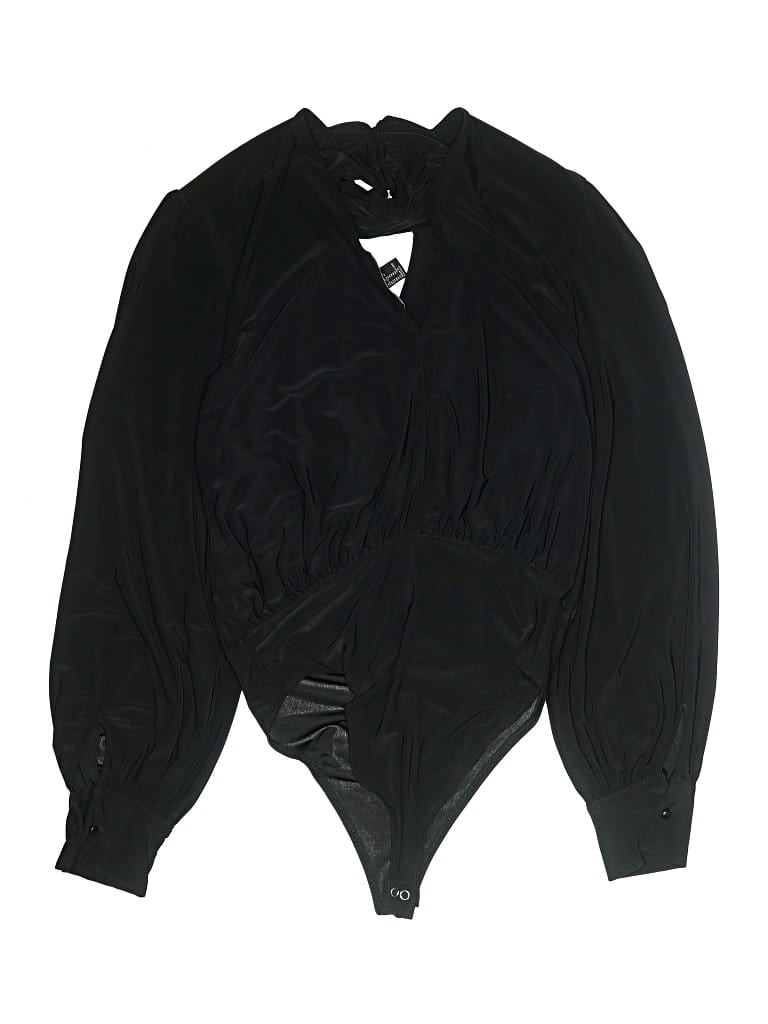 Pre-owned Forever 21 Contemporary Long Sleeve Blouse In Black