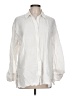 Zara Ivory Long Sleeve Button-Down Shirt Size L - photo 1