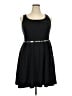 Lane Bryant Solid Black Cocktail Dress Size 18 - photo 1