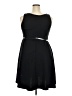 Lane Bryant Solid Black Cocktail Dress Size 18 - photo 2