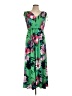 IMAN Tropical Green Casual Dress Size M (petite) - photo 1