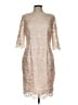 Eliza J 100% Polyester Pink Tan Cocktail Dress Size 12 - photo 1